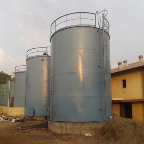 Cast Iron Made Silver Color Industrial Vertical Acid Storage Tank