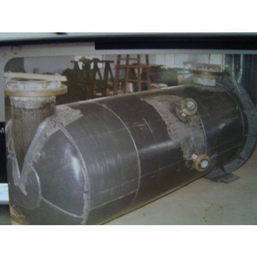 Cylindrical Shaped Black Color Mild Steel Sulfuric Acid Storage Tank