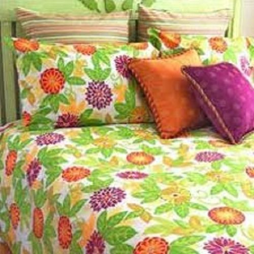 Designer Bed Sheets, Printed Pattern, Trusted Quality, Designer Look, Immaculate Finish, Soft Texture, Skin Friendly, Green Color Use: Home