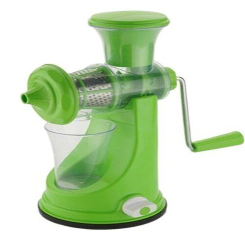 Manual Operated Kitchen Use Green Color Durable Plastic Fruit Juicer