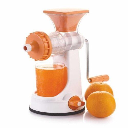 Manually Operated Orange Color Durable Plastic Home Kitchen Fruit Juicer