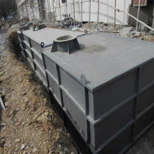 Rectangular Shaped Covered Type Frp Made Industrial Acetic Acid Storage Tank