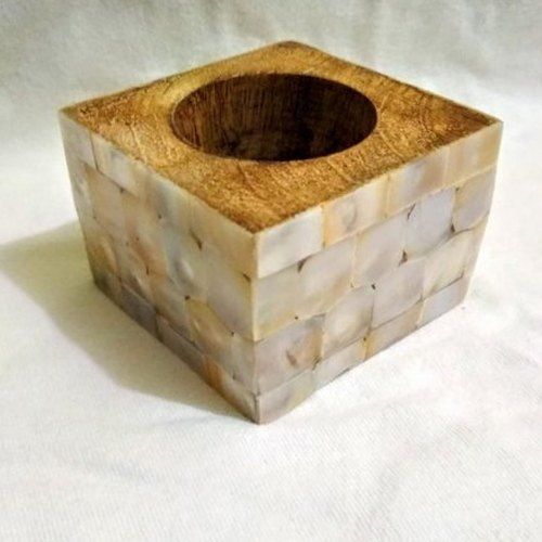 Multicolor Square Shape Wood Mop Napking Ring