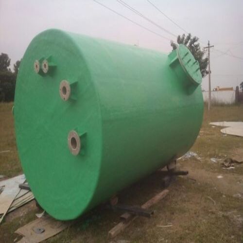 Water And Chemical Resistance Enabled Mild Steel Green Industrial Acid Chemical Storage Tank Capacity: 1000-5000 Liter/Day