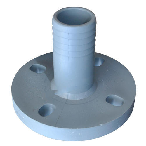 Flange End Nipple - Blue Plastic, 1 x 3/4 - 4 x 4 Inch Size, Round Shape for Chemical Fertilizer Pipe