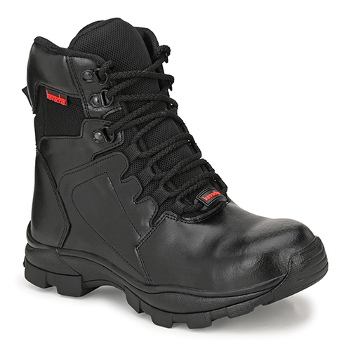 Custom Kavacha S98 Leather Steel Toe Black Safety Shoes, Size: 6