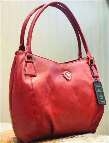 Ladies PU Leather Plain Hand Bag