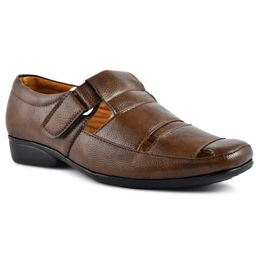 Mens Brown Casual Synthetic Sandal, Air Mix Sole, Velcro Closure, Supreme Quality, Trendy Look, Skin Friendly, Good Texture, Nice Structure, Easy To Walk, Size : 6, 7, 8, 9, 10 Heel Size: Low Heal