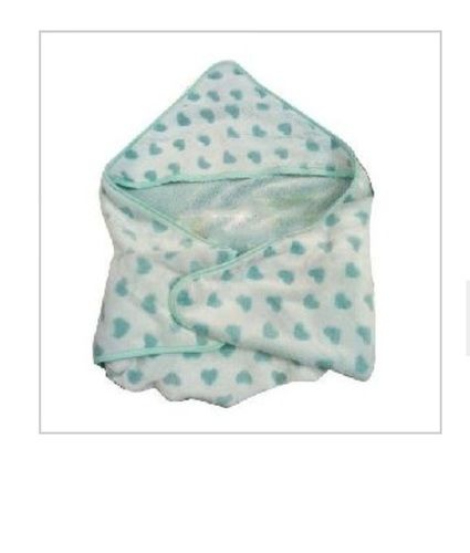 Printed Pattern Baby Fleece Hooded Blanket