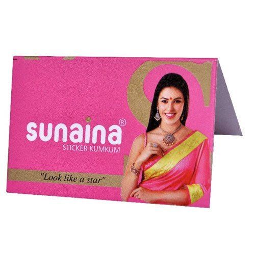 Red Sunaina Sticker Kumkum Maroon Bindi