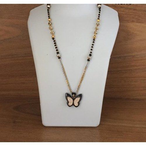 American Diamond Butterfly Mangalsutra Excellent