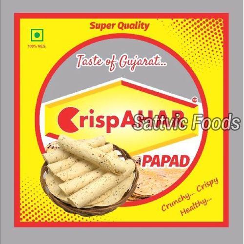 Delicious Taste Natrual Healthy Light Yellow Round Plain Papad Best Before: 12 Months