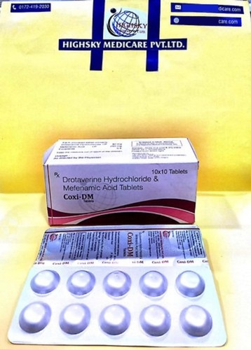 ड्रोटावेरिन और मेफेनैमिक एसिड पेट दर्द की गोलियाँ आयु समूह: वयस्क