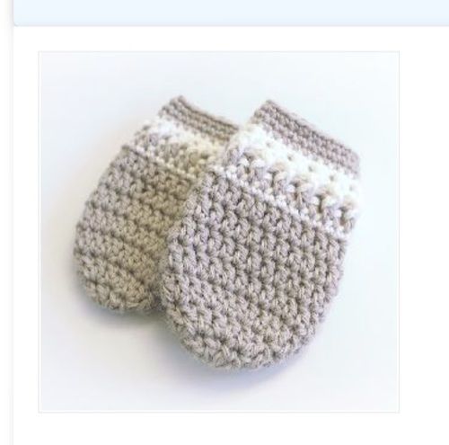 Fine Finished Baby Crochet Gloves