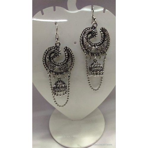 Ladies Designer Oxidized Earrings