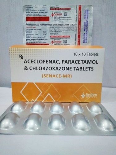 Paracetamol Aceclofenac And Chlorzoxazone NSAID Painkiller Tablet