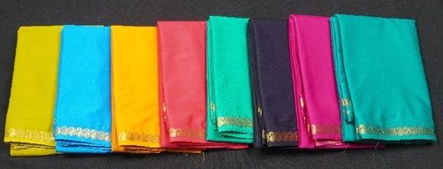 Available In Various Colors Premium Quality Mysore Crepe Silk Saree With Blouse For Ladies, Plain Pattern, Impeccable Finish, Saree Length : 6.5 Meter, Width : 6 Meter, Blouse Size : 90 Cm