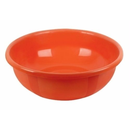 Red Round Shape Plain Plastic Ghamela