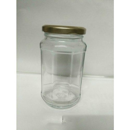 Transparent Round Glass Jar (300 Ml)