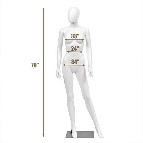 70 Inch Glossy Female Mannequin