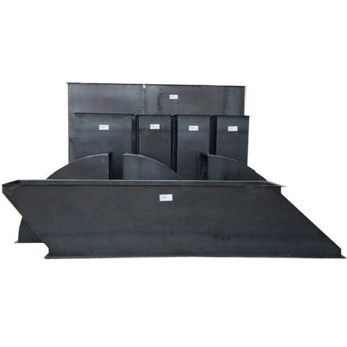 Rectangular Black Color Mild Steel Material Made Pp Frp Ducting With Blower