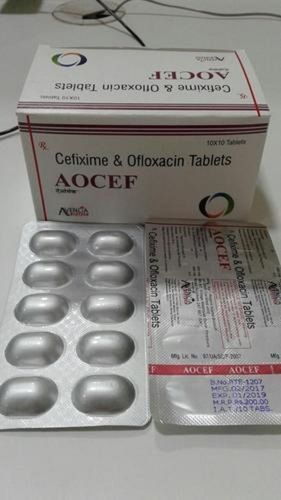 Cefixime And Ofloxacin Double Booster Antibiotic Tablet