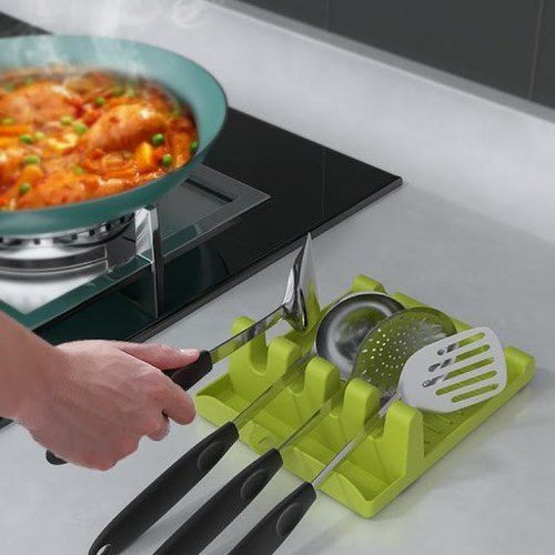 Durable Attractive Green Color Kitchen Use Floraware Utensil Holder