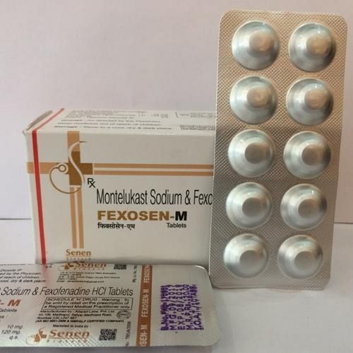 Montelukast Sodium And Fexofenadine Anti Allergic Tablets