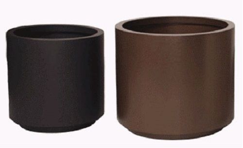 Various Colors Are Available Round Shape Plain Fiber Planter