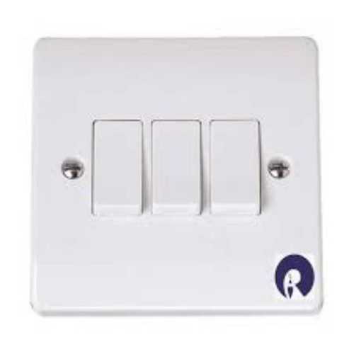 White Abs Plastic Electrical Switches