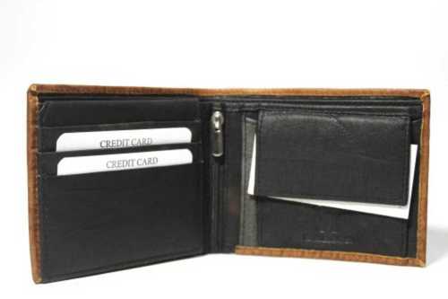 Branded Black Leather Wallet Design: Modern