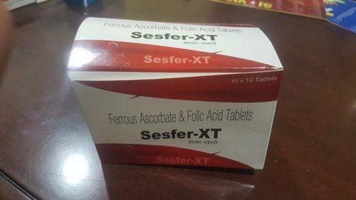 Ferrous Ascorbate And Folic Acid Anemia Iron Deficiency Tablets