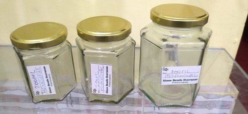 Hexagonal Glass Jar (250 ML)