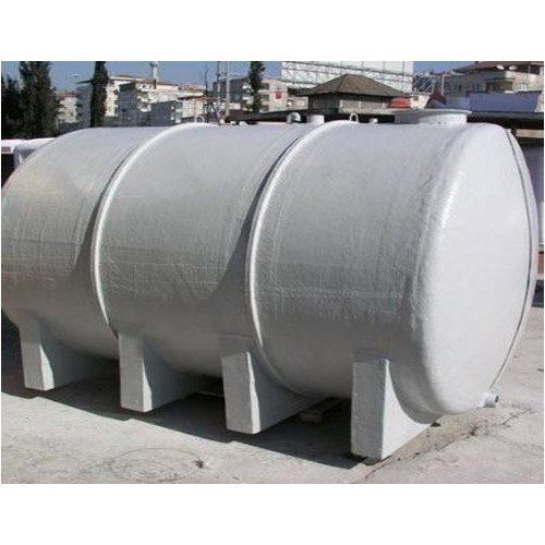 High Grade Frp Material Made Grey Color Horizontal Oil Cum Chemical Storage Tank