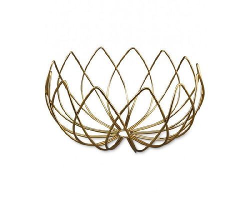 Lotus Shaped Iron Wire Fruit Bowl