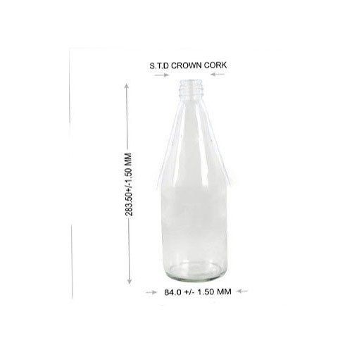 Transparent Glass Ketchup Bottle (1000 Ml)