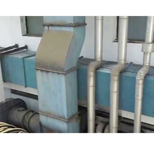 Blue Warehouse And Factory Use Rectangular Shaped Industrial Frp Ducts