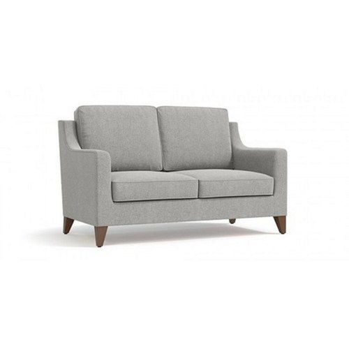 Wooden Grey Cozy Living Room Velvet Sofa