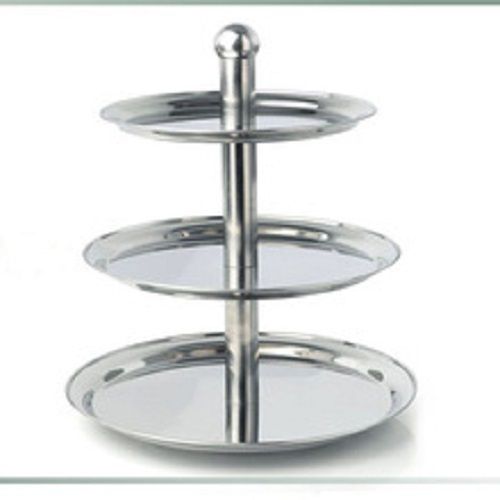 Silver Aluminium 3 Tier Cake Stand