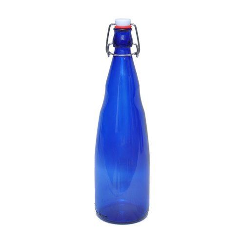 Blue Glass Water Bottle (1000 Ml)