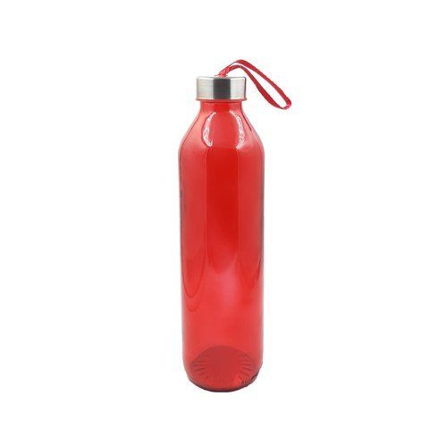 Red Glass Water Bottle (800 Ml)