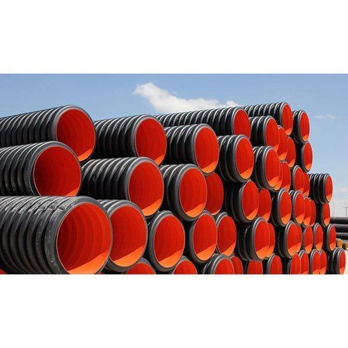 Available In All Colors Round Shaped Flexible Type 150 Mm Id Double Corrugated Wall Sewerage Pipe