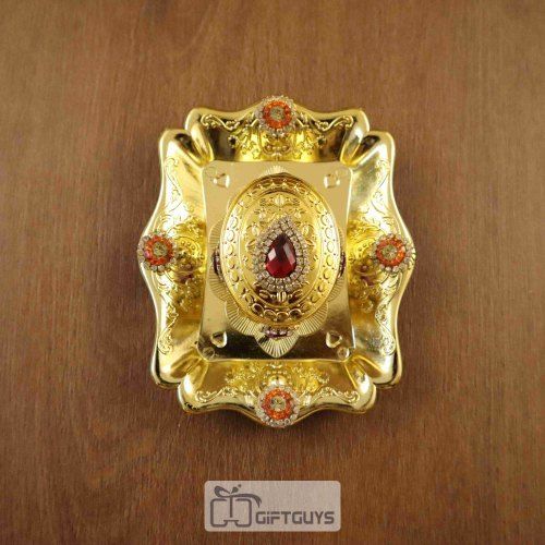 Stone And Diamond Worked Kumkum Box