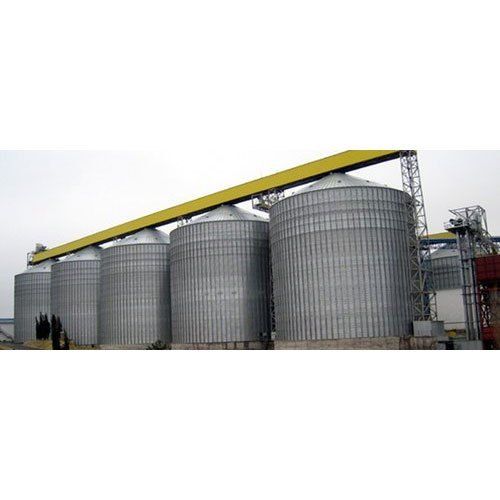 With 50 Meter Outer Diameter Round Shape Heavy Duty Paddy Storage Silos ...