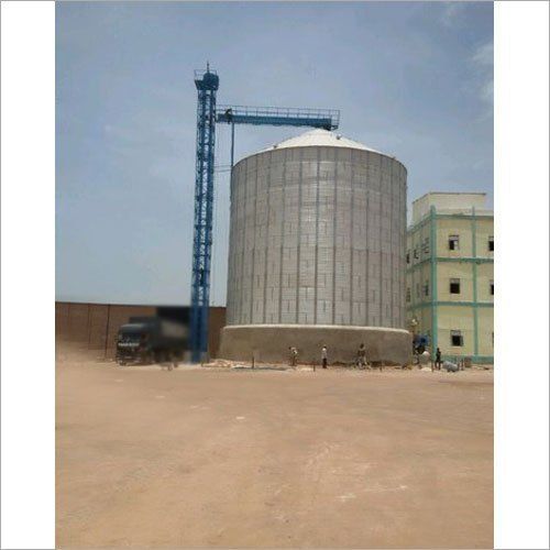 Zincalume And Galvalume Steel Material Made Industrial Flat Bottom Silo Capacity: 10 Ton/Day