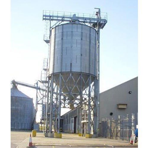 Silver Zincalume Steel Made 5000 Liter Industrial Storage Silos