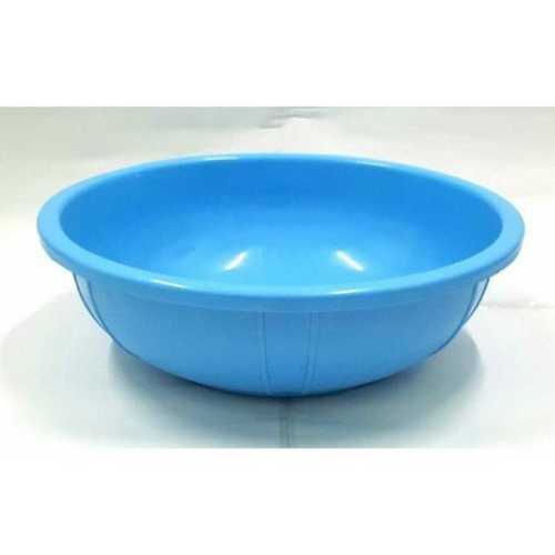 Round Blue Plain Plastic Ghamela