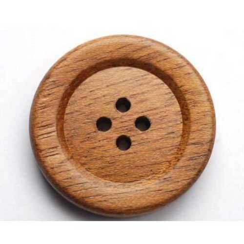 Brown Round Designer Wooden Button at Rs 8/piece in Moradabad