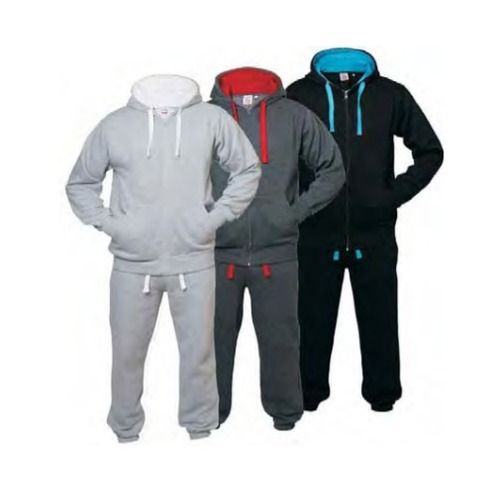 Mens Full Sleeves Winter Tracksuit With Hoody