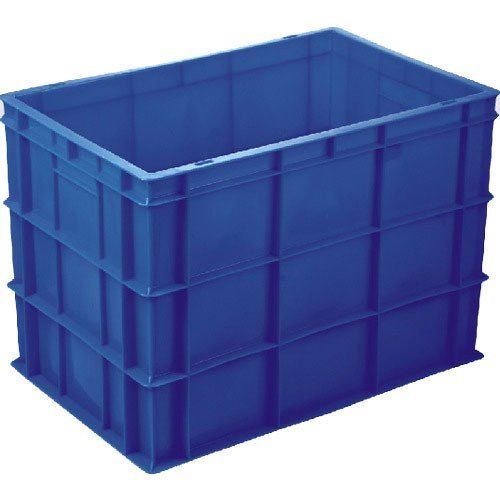 Solid Box Style Rectangular Shaped Polypropylene Material Made Industrial Crates 43080-Cc